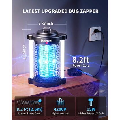 Bug Zapper Outdoor Mosquito Zapper with Dual LED Light