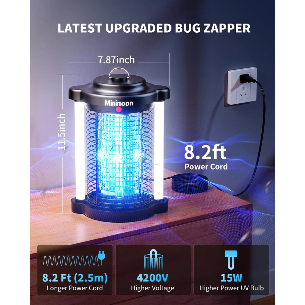 Bug Zapper Outdoor Mosquito Zapper with Dual LED Light
