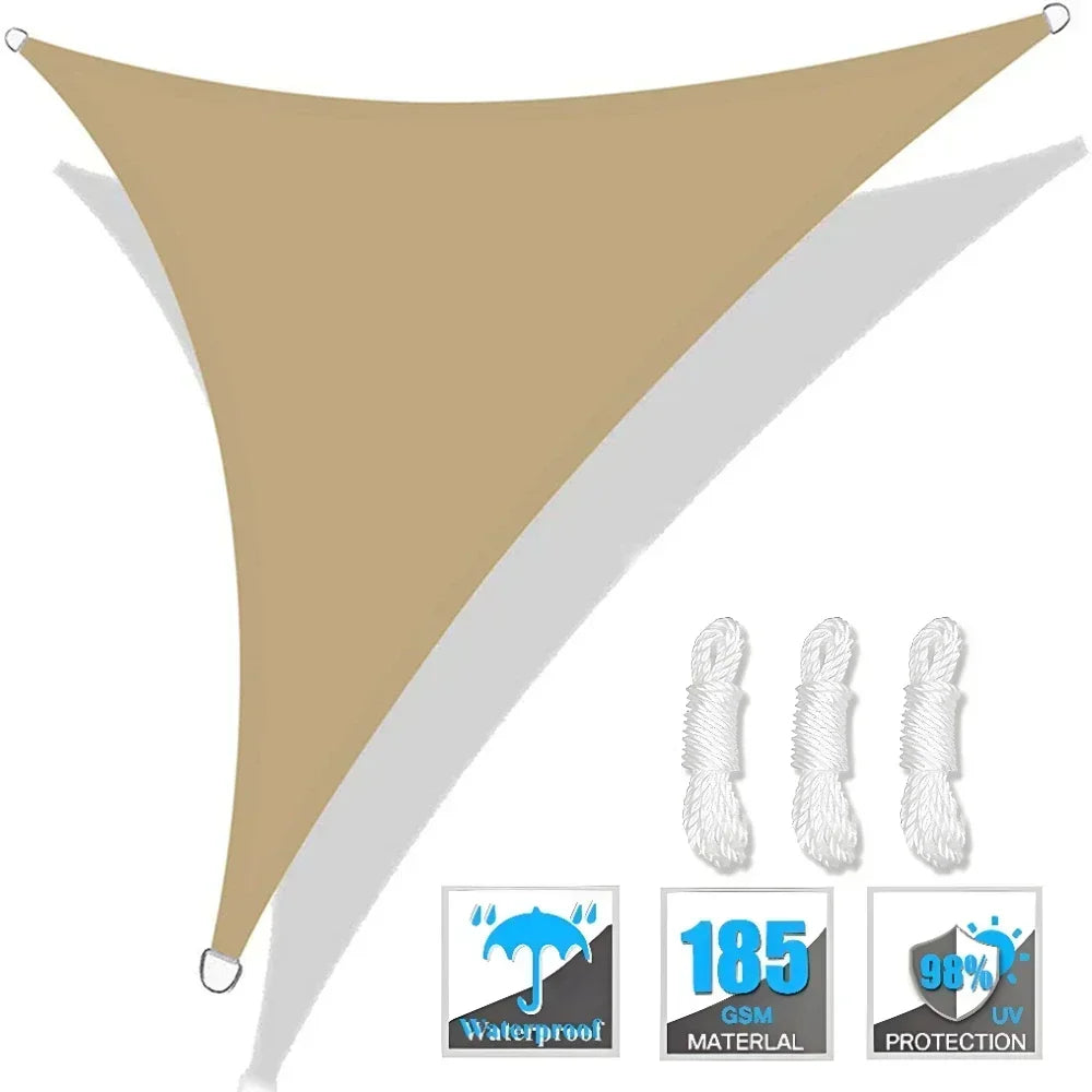 Triangle Sun Shade or Outdoor Patio, Garden Awning