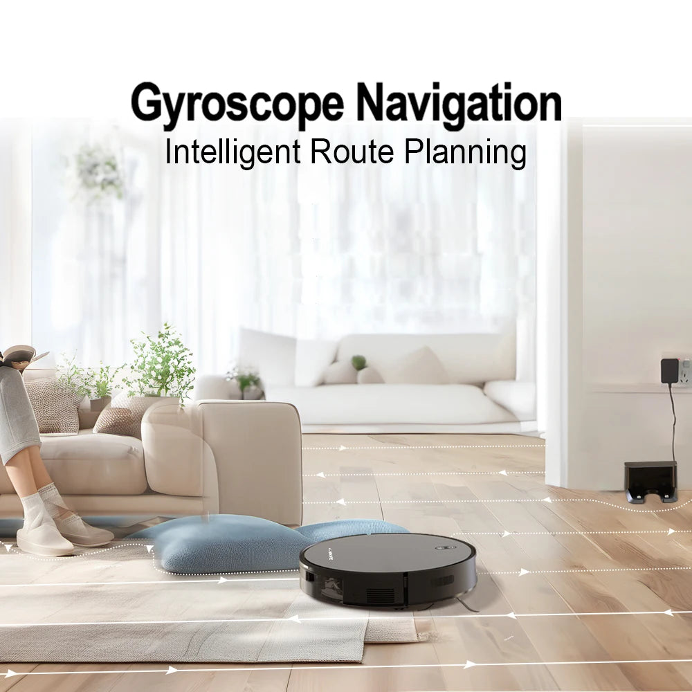 Robot Vacuum Cleaner Combo and Mop 6000PA Strong Suction