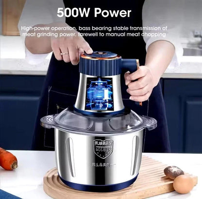 5L Electric Meat Grinders Vegetable Slicer Chopper 304 Stainless Steel