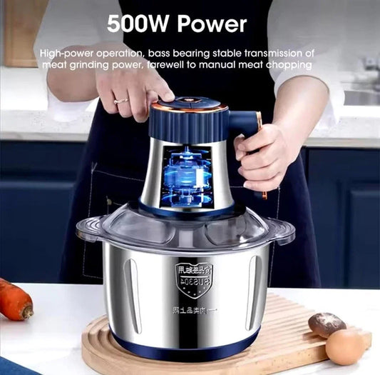 5L Electric Meat Grinders Vegetable Slicer Chopper 304 Stainless Steel