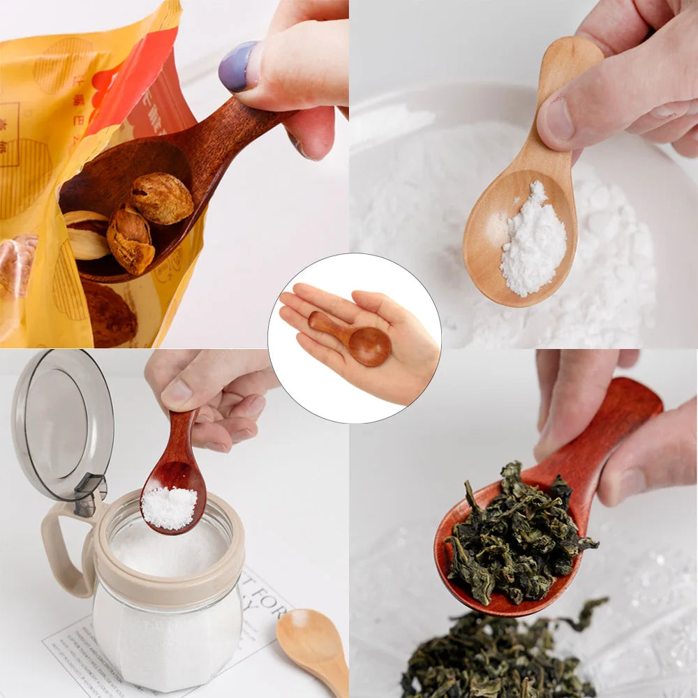 4Pcs Mini Wooden Spoons Set