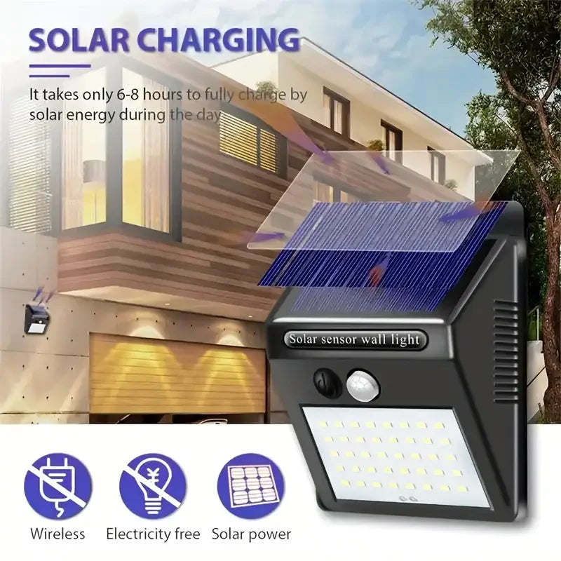 Waterproof Solar Outdoor Lights - Set of 4 Motion Sensor