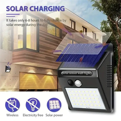 Waterproof Solar Outdoor Lights - Set of 4 Motion Sensor