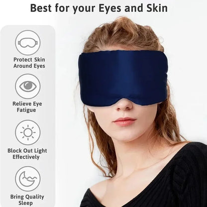 100% Mulberry Silk Sleeping Mask Eyepatch Blocking Light