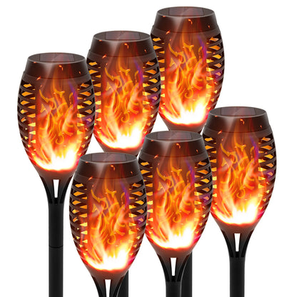 Outdoor LED 4/6/8/12Pcs Solar Torch Lights