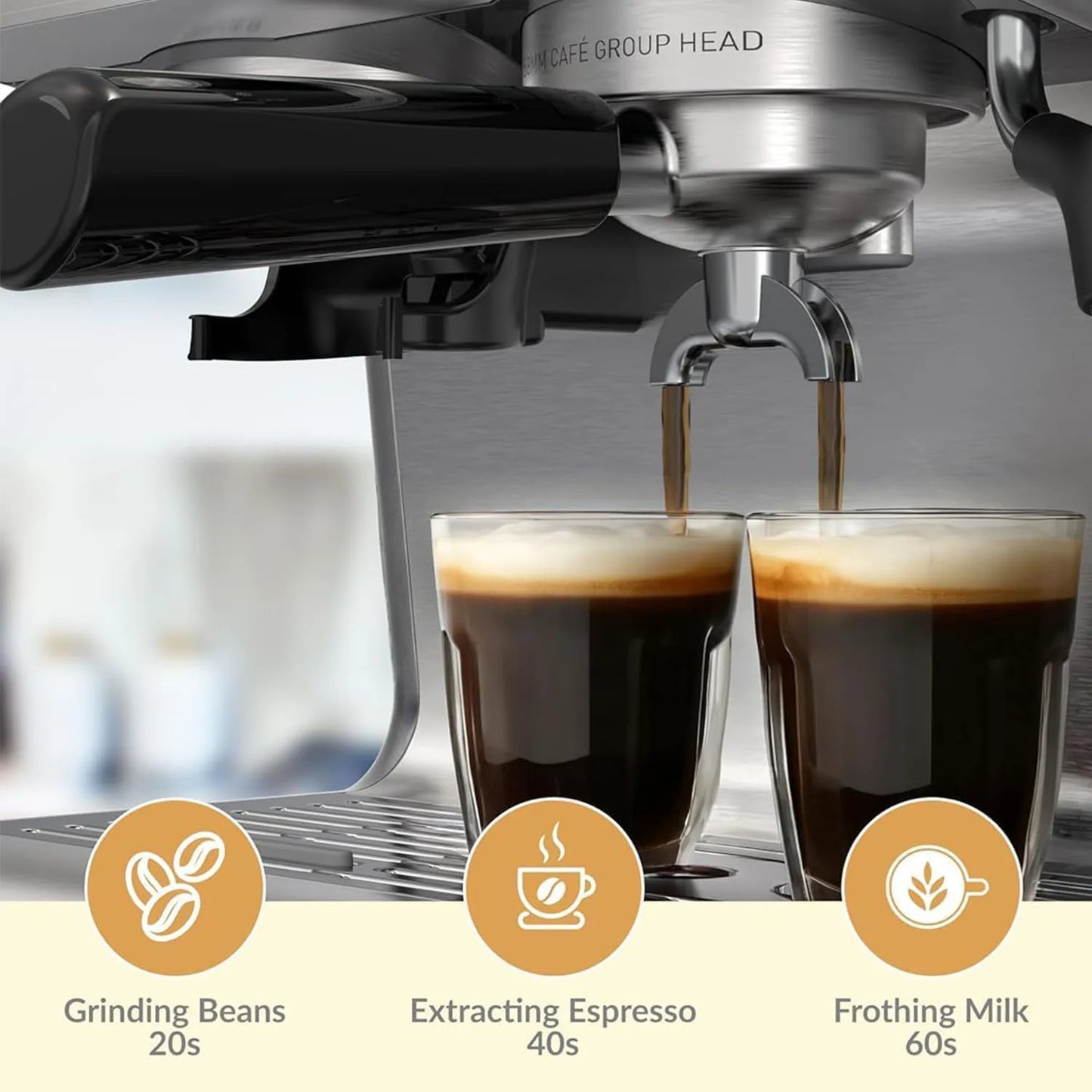 Espresso Coffee Machine Semi Automatic Espresso Maker Cappuccino