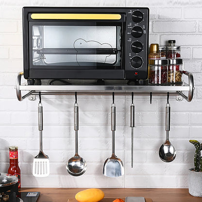 Microwave Oven Rack Stainless Steel Wall-Mounted Shelf