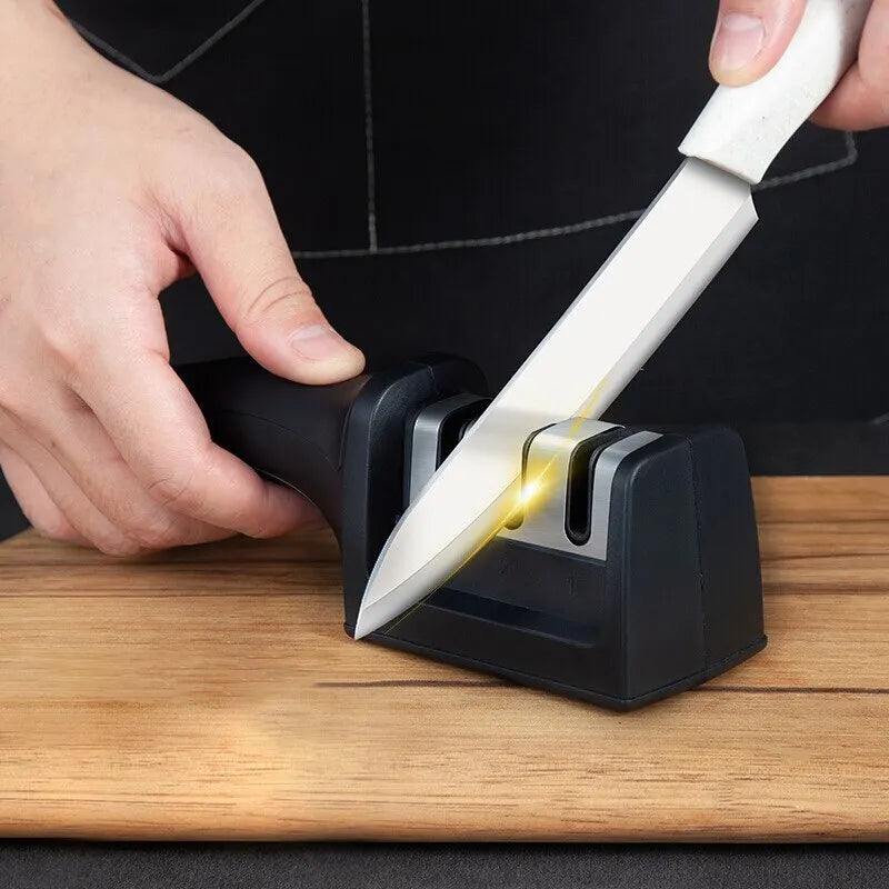 Knife Sharpener  Multi Functional Hand Held Three Purpose