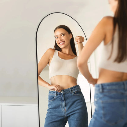 High-Quality Arched Full Length Mirror, Standing Design