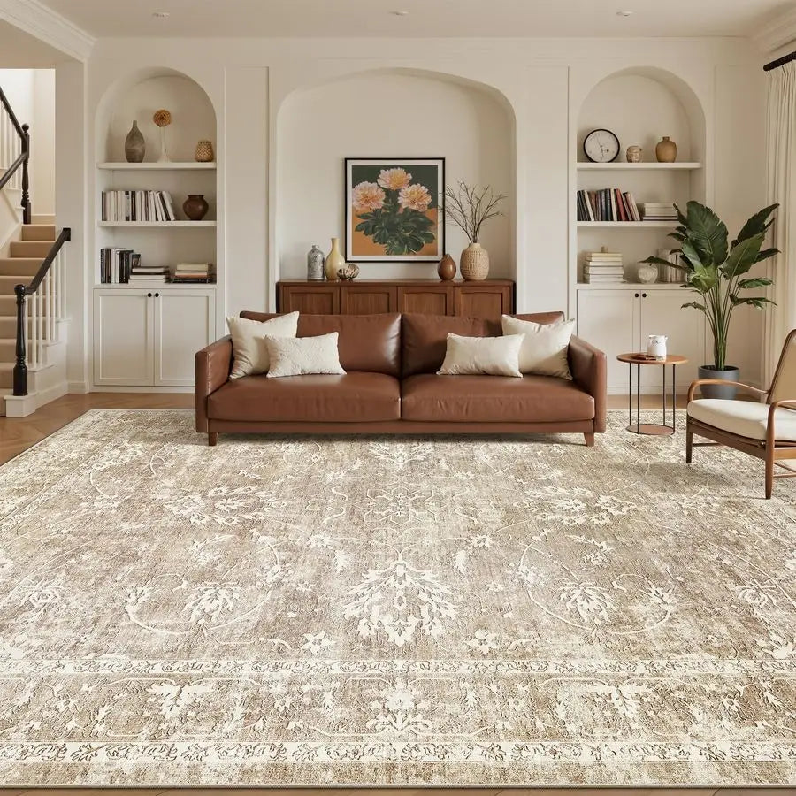 8x10 Area Rugs for Living Room, Machine Washable Vintage