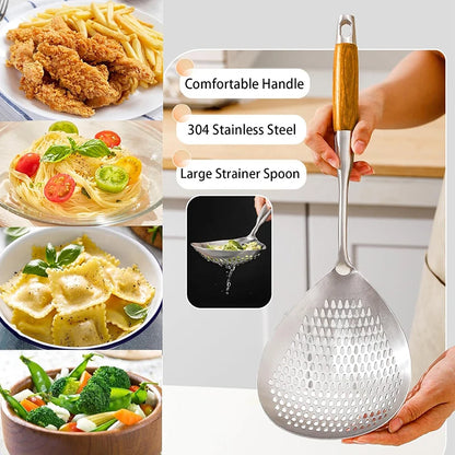 Stainless Steel Spider Strainer Skimmer Ladle for Cooking