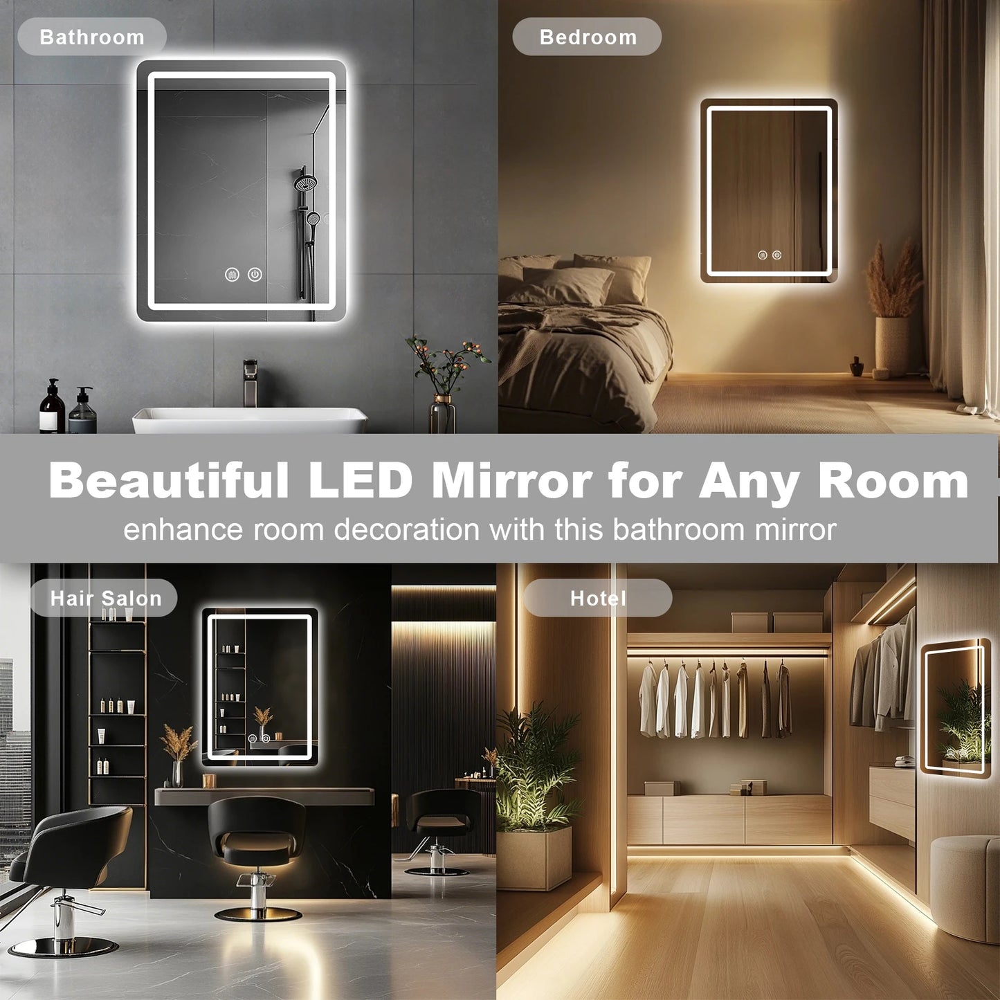 20x28 inch LED Bathroom, Vanity Mirror with Lights