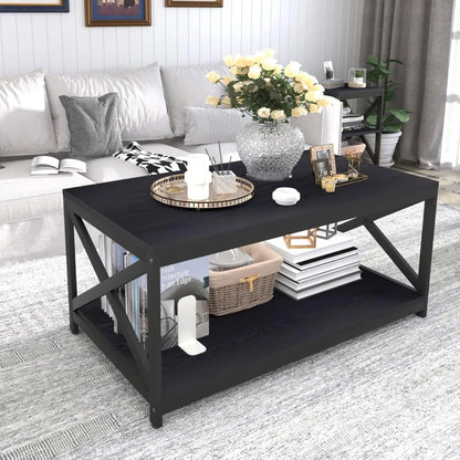 Living Room Coffee Table Set of 3, X-Design