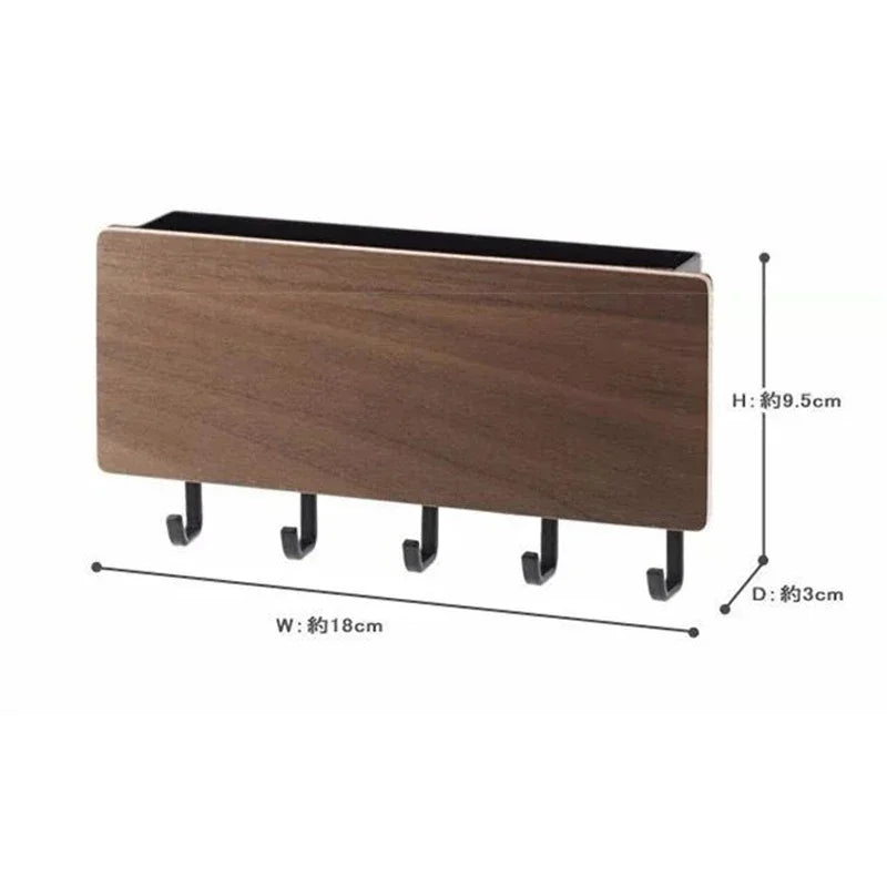 Wall Hanging Bamboo Key Hanger Holder, Organizer Rectangle