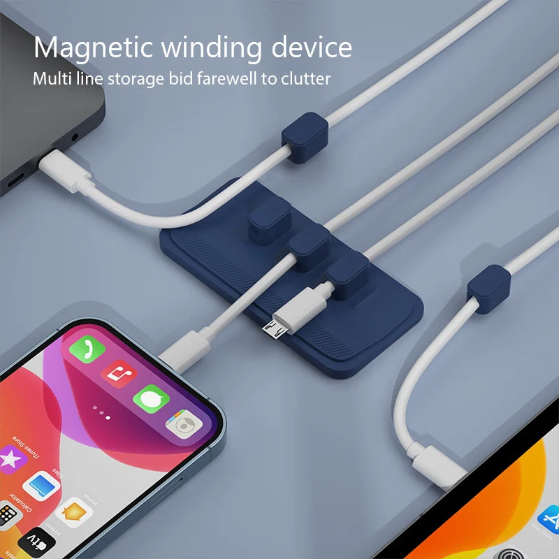 Multipurpose Magnetic Organizer Desktop Cable Clip
