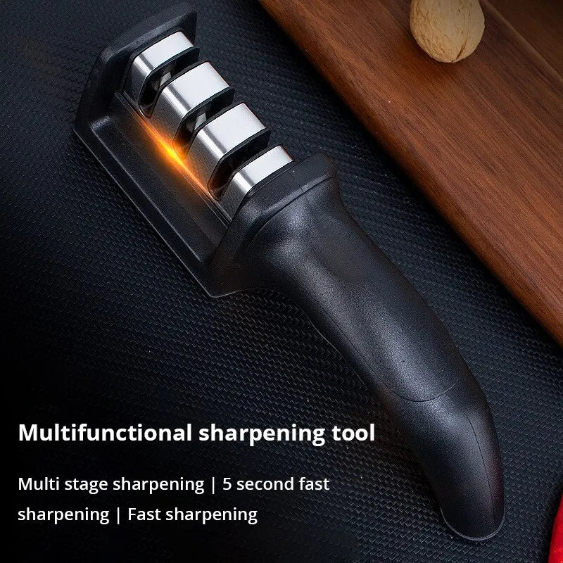 Knife Sharpener  Multi Functional Hand Held Three Purpose