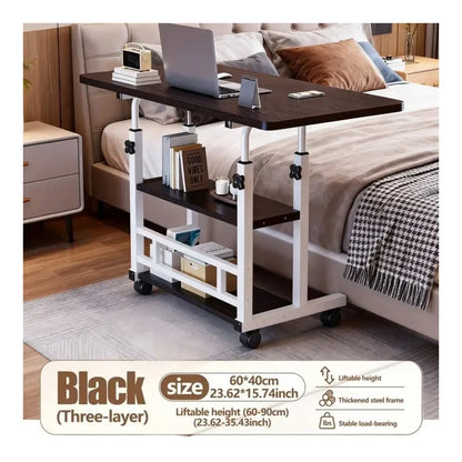 Computer Desk Adjustable Height With Wheels Heavy Duty