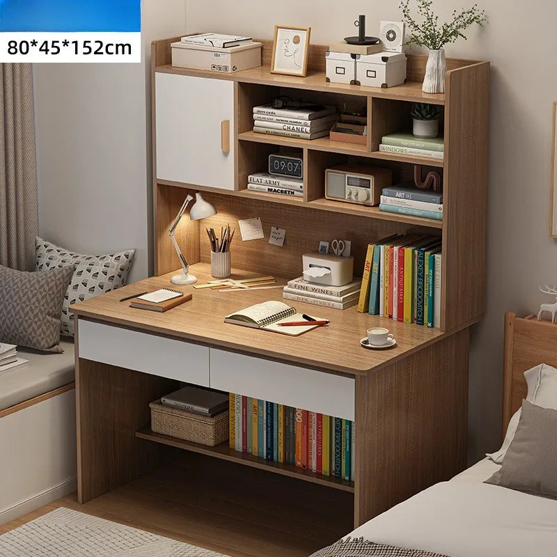 Computer Desk Bookcase  Study desk and chair
