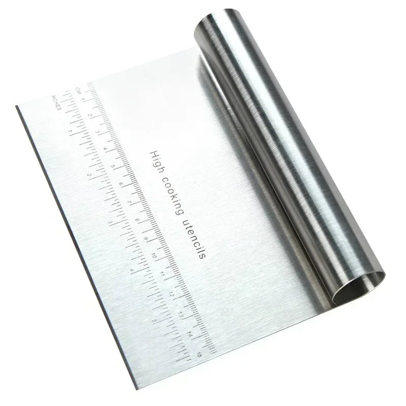Stainless Steel Pastry Spatulas Cutter, Dough Scraper