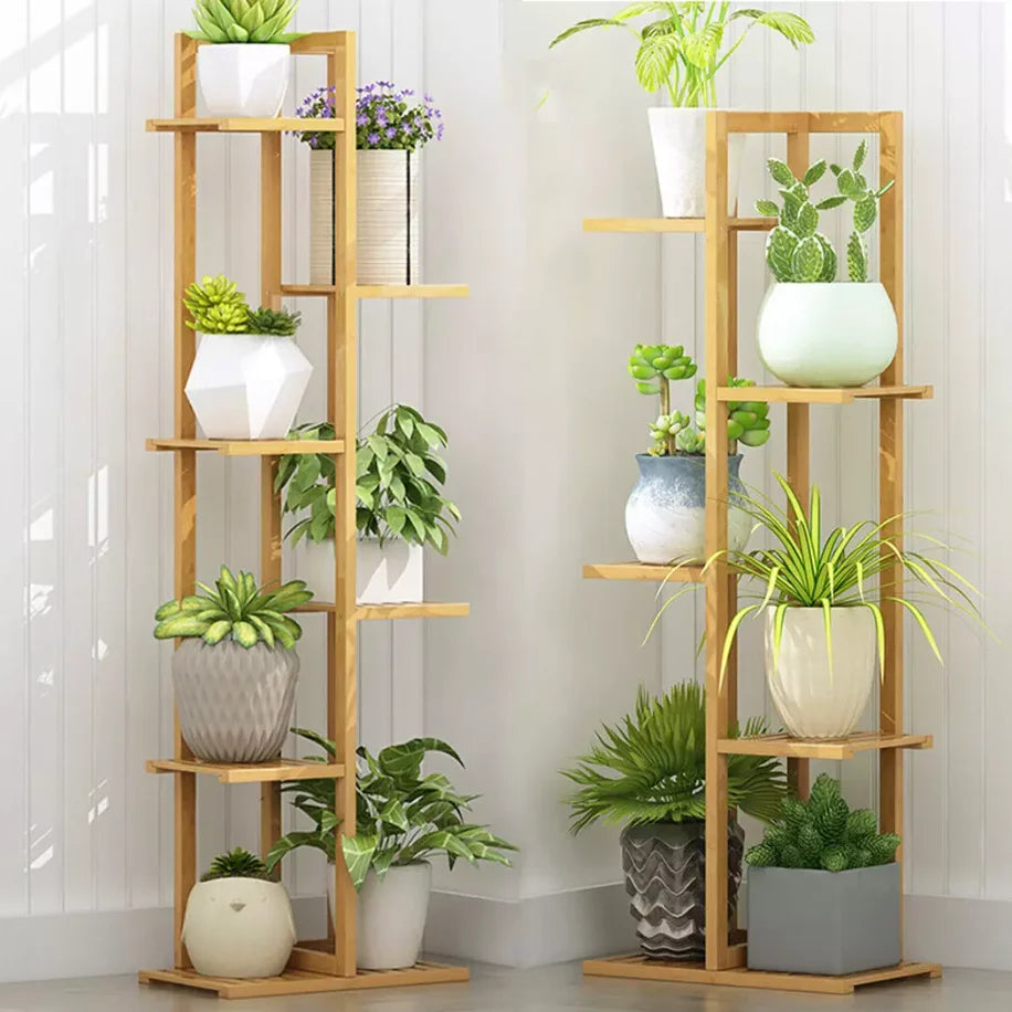 Tall Bamboo Plant Stand Flower Display Rack