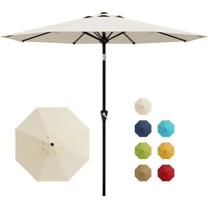 Patio Umbrella With Crank Lift & Tilt Waterproof