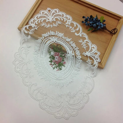 French Style Retro Oval Lace Placemats