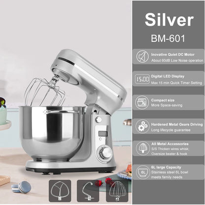 Kitchen Food Stand Mixer, Blender, Whip Dough Kneader,