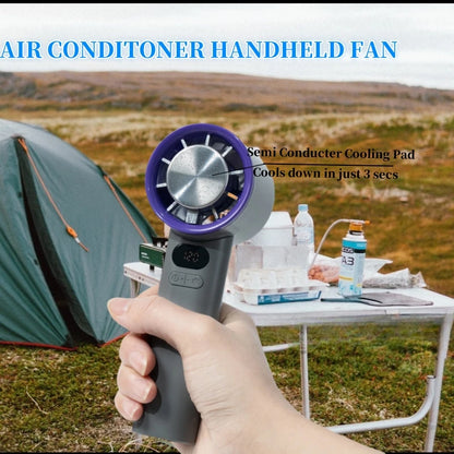 Portable Fan 120-Speed Digital Display Ice Cooling