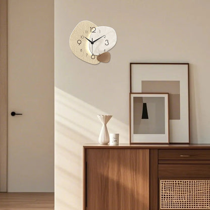 Modern Wall Clock, Silent Quartz , No Battery