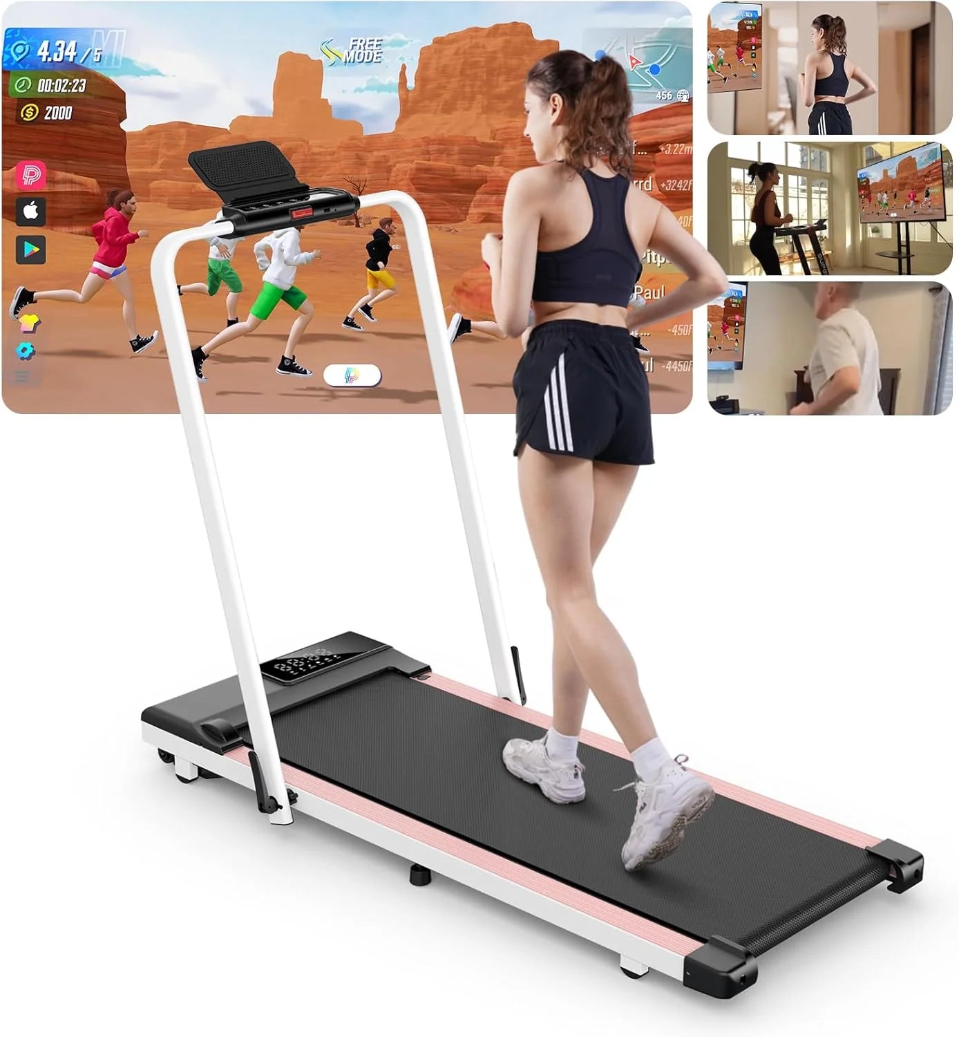 Home  Folding Walking pad Treadmill MAX 300lbs