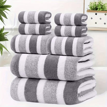 Luxury Coral Fleece Towel Set - 5-Star Hotel Standard