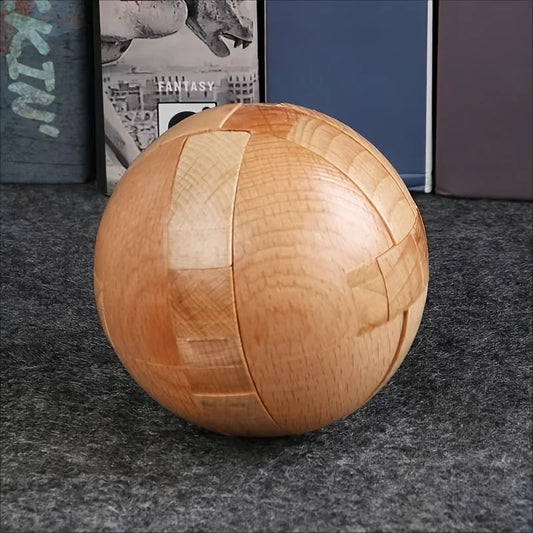 Wooden puzzle ball, cultivating problem-solving skills
