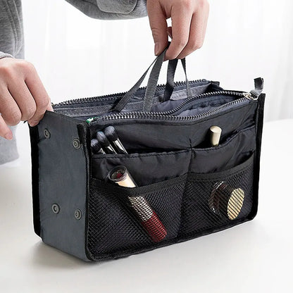 Multi Functional Large Capacity Makeup Bag Double Zipper