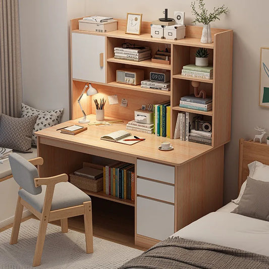 Computer Desk Bookcase  Study desk and chair