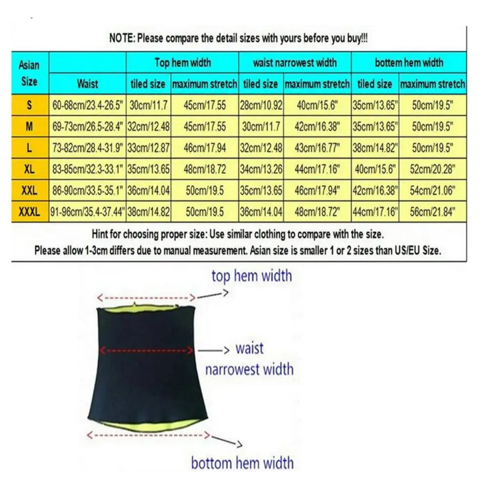 Sauna Waist Trimmer Belly Wrap
