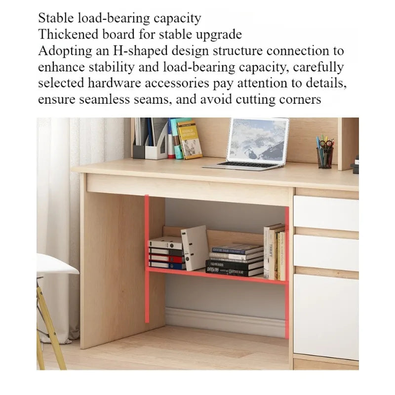 Computer Desk Bookcase  Study desk and chair