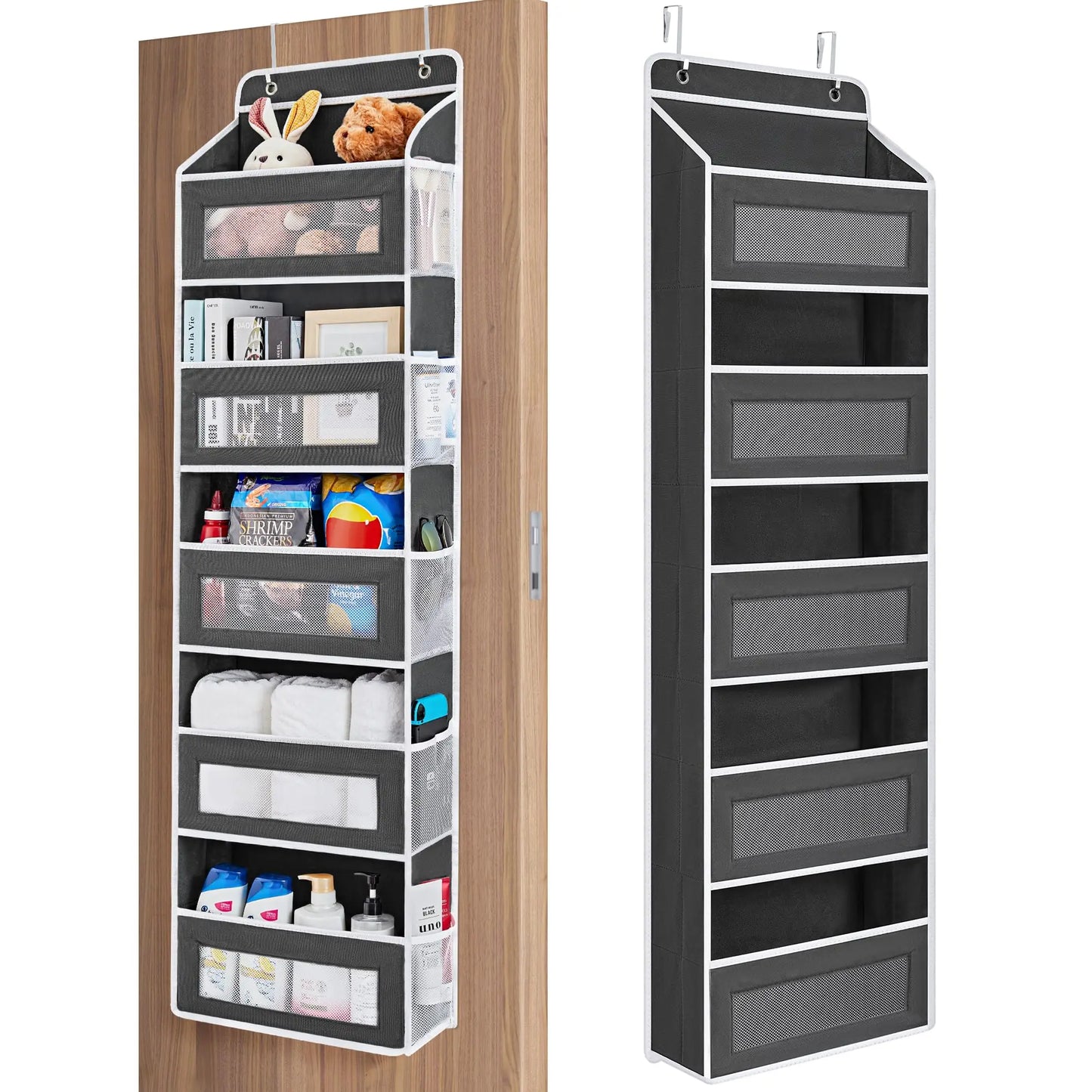 Over the Door 5‑Shelf Organizer, Large Pockets