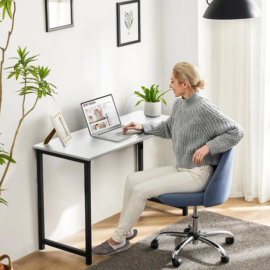 32 Inch Small Computer Desk, Writing Table Metal Frame