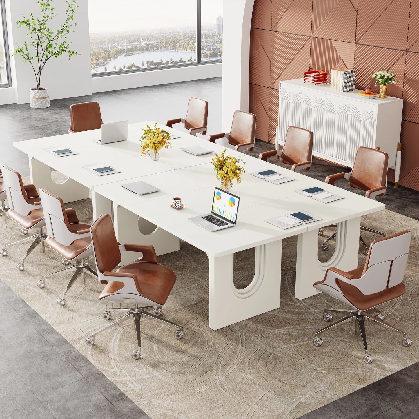 Executive Desk, Large Office Computer Desk, Conference Table