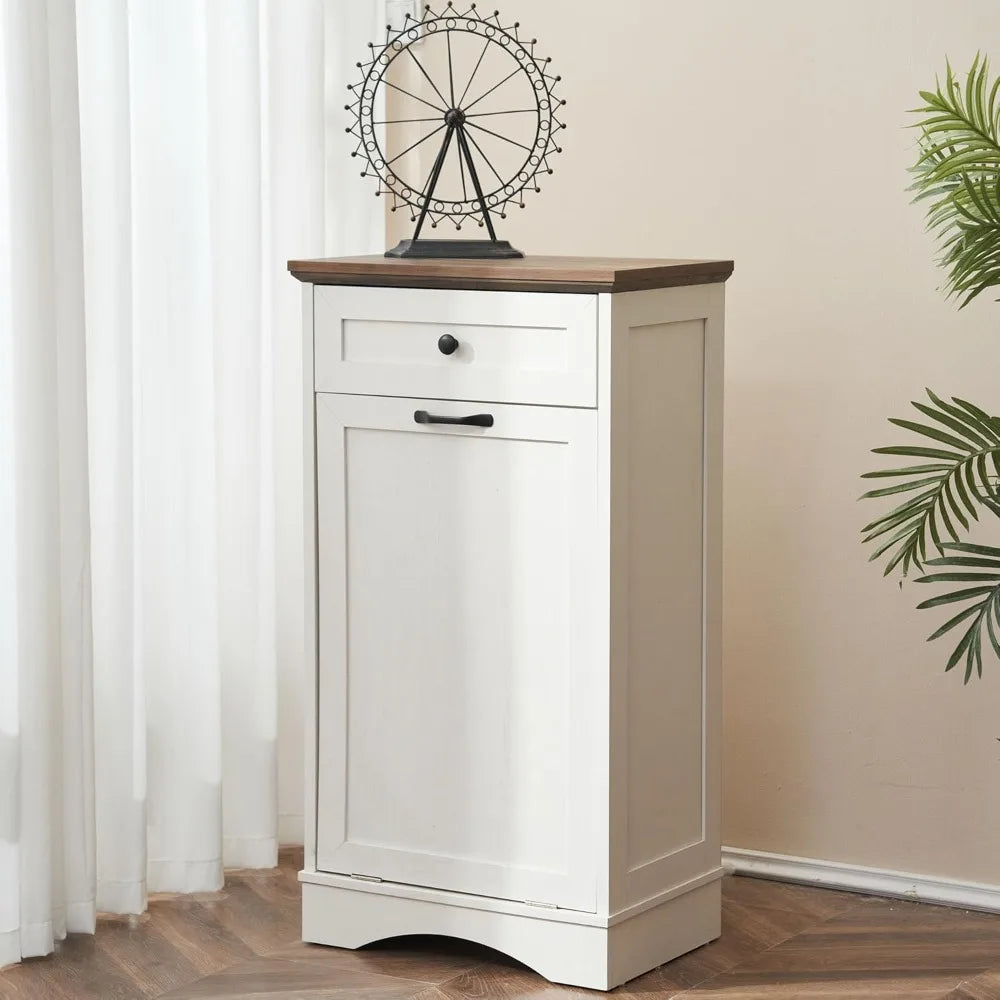Tilt Out Trash Cabinet Freestanding