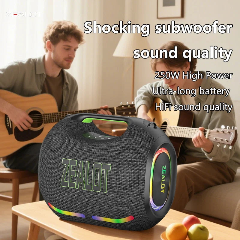 250W Wireless Speaker, Outdoor Portable,  Long Battery,