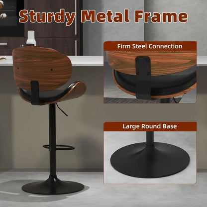 Bar Stools Set of 4 for Kitchen Counter, Bar Height