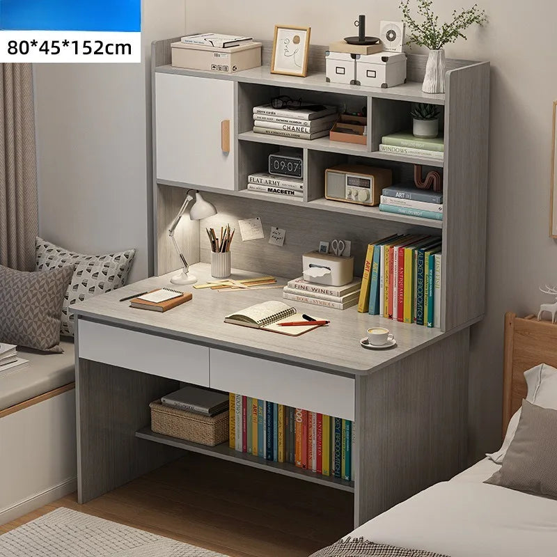 Computer Desk Bookcase  Study desk and chair