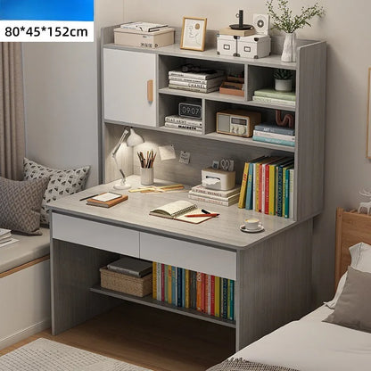 Computer Desk Bookcase  Study desk and chair