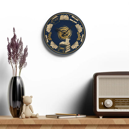 Vintage Books Acrylic Wall Clock