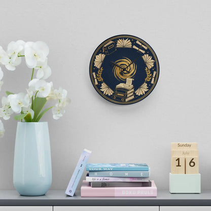 Vintage Books Acrylic Wall Clock