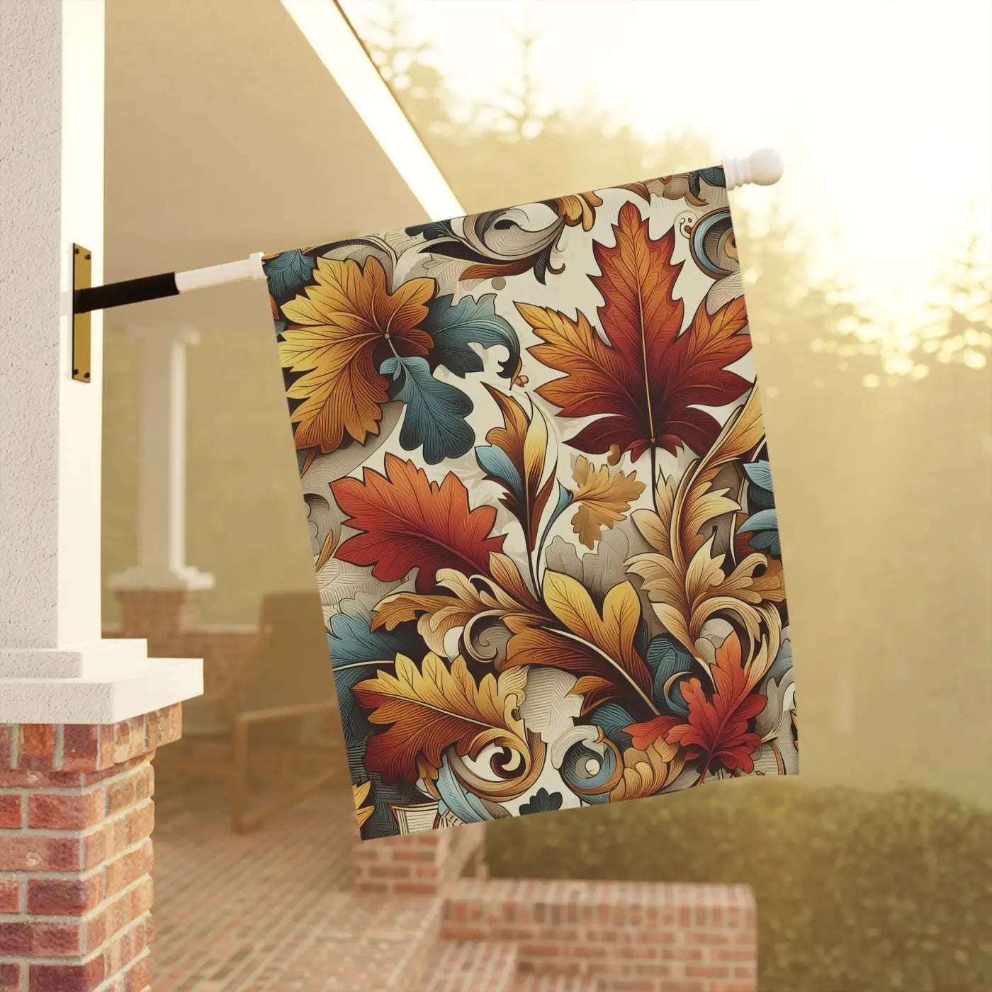 Autumn Leaves House Banner – Durable Poly Poplin