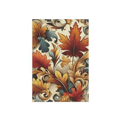 Autumn Leaves House Banner – Durable Poly Poplin